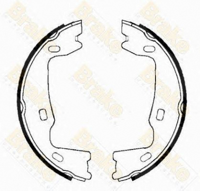 BRAKE ENGINEERING sh1223 -  Комплект тормозных колодок, стояночная тормозная система